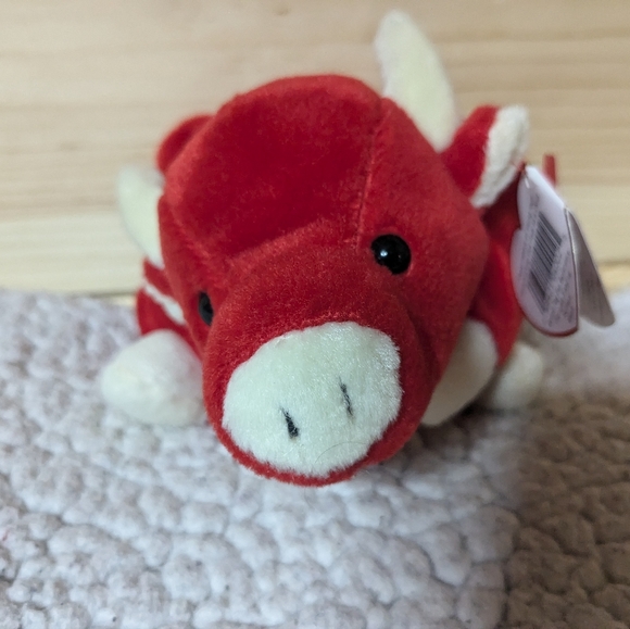 Red Bull (cow), Snort, Ty Beanie Baby, farm rodeo collectible, plush toy - Picture 1 of 6